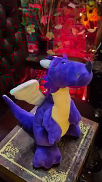 Image 3 of 👑The Armored Kingdom Purple Snugglefang the Soft Dragon Plushie