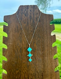Image 3 of Triangle Turquoise Necklace