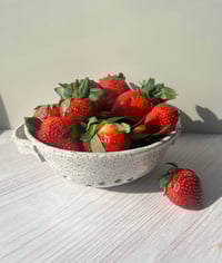 Image 2 of White Speckled Berry Bowl