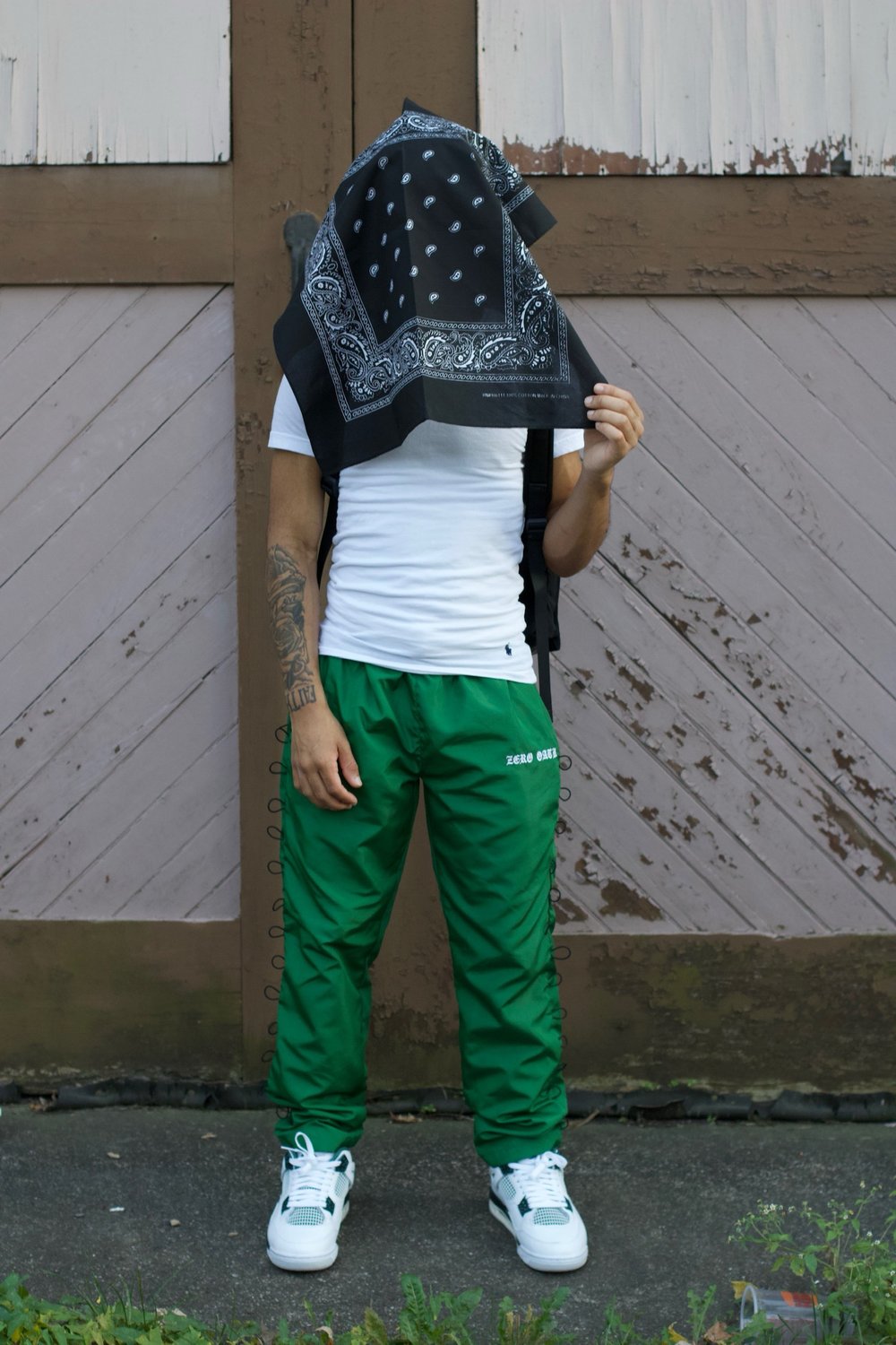 Looped Track Pants (Green)