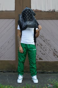 Image 2 of Looped Track Pants (Green)