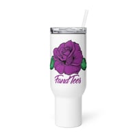 Travel mug with a handle ( Rose )