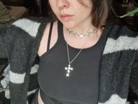 Image 2 of star cross pendant