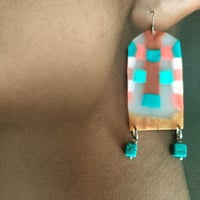 Image 1 of Arched Leadlight Earrings