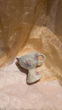 Image 1 of Pink and Blue Daisy Goblet