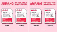 Image 2 of PRE-ORDER: Arirang Tour 2026 Memory Card Pin