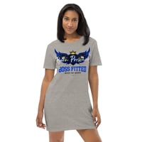 Image 3 of BOSSFITTED Blue Born Pressure Cotton T-Shirt Dress