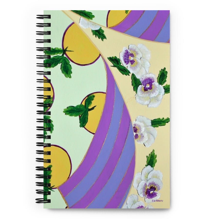 Image of Spiral notebook - Lemons by Esther Scott