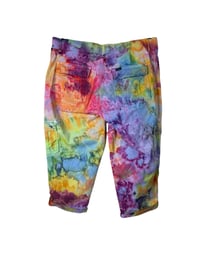 Image 8 of ♻️ UPCYCLED 16W/1X PLUS Lee Cargo Crop Pants in Bright Ice Dye