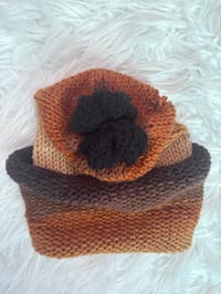 Image 3 of LATTE SLOUCH BEANIE