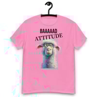 Image 11 of Unisex classic tee, Baaaad Attitude T-Shirt | Funny Sheep Sarcastic Humor Graphic Tee