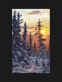 Image 5 of <h2>Frozen Fire </h2>Original Artwork <br />12 x 16 <br />Gouache