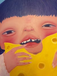 Image 3 of I love cheese so much - Oil painting