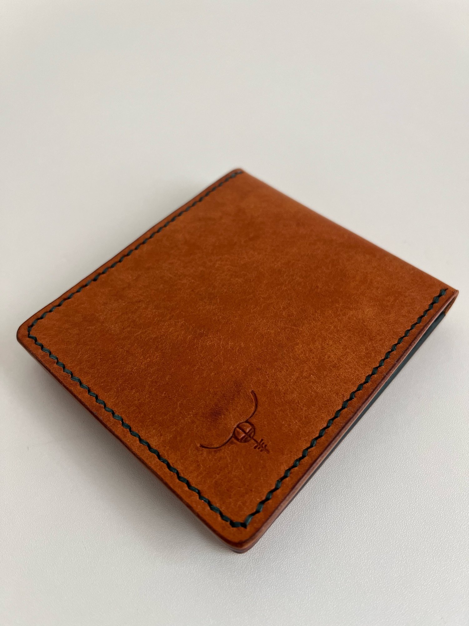 Image of Cognac/Rainbow Pueblo 8-pocket Slim Bifold 