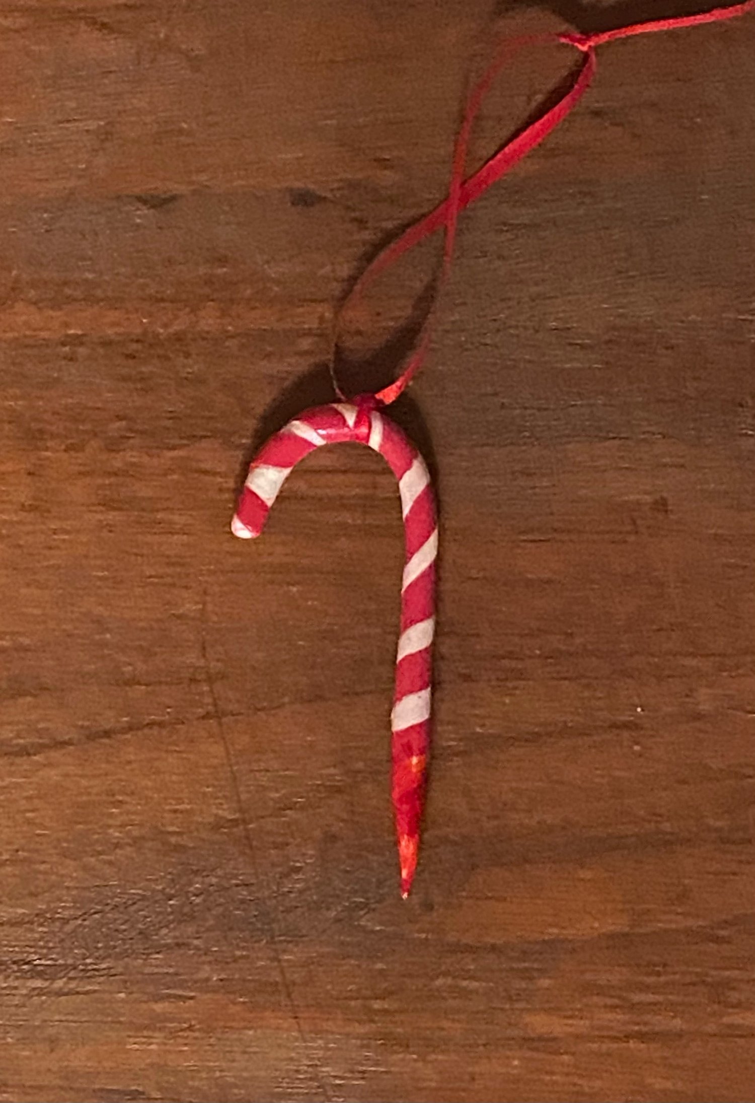 "Oopsie" Sharpened Candy Cane Ornament 