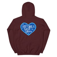 Image 6 of HOT GIRLS HAVE HEART HOODIE - BLUE