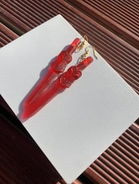 Image 2 of Long Taiaha Earrings