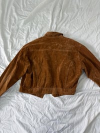 Image 3 of Vintage velvet brown jacket // S