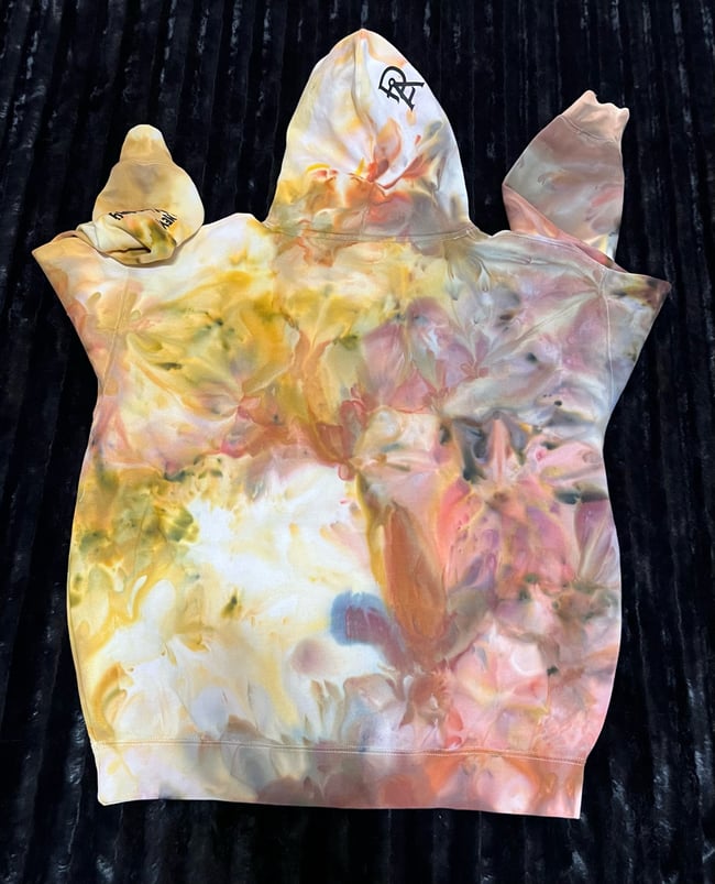 ICE DYED HEAVYWEIGHT HOODIE (Terra Cotta/Amber Waves/Shitake Mushroom)