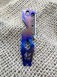 Image 3 of EDC Tool Co Titanium Flamed Prybar