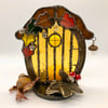 Autumn Oak Fairy Door Candle Holder