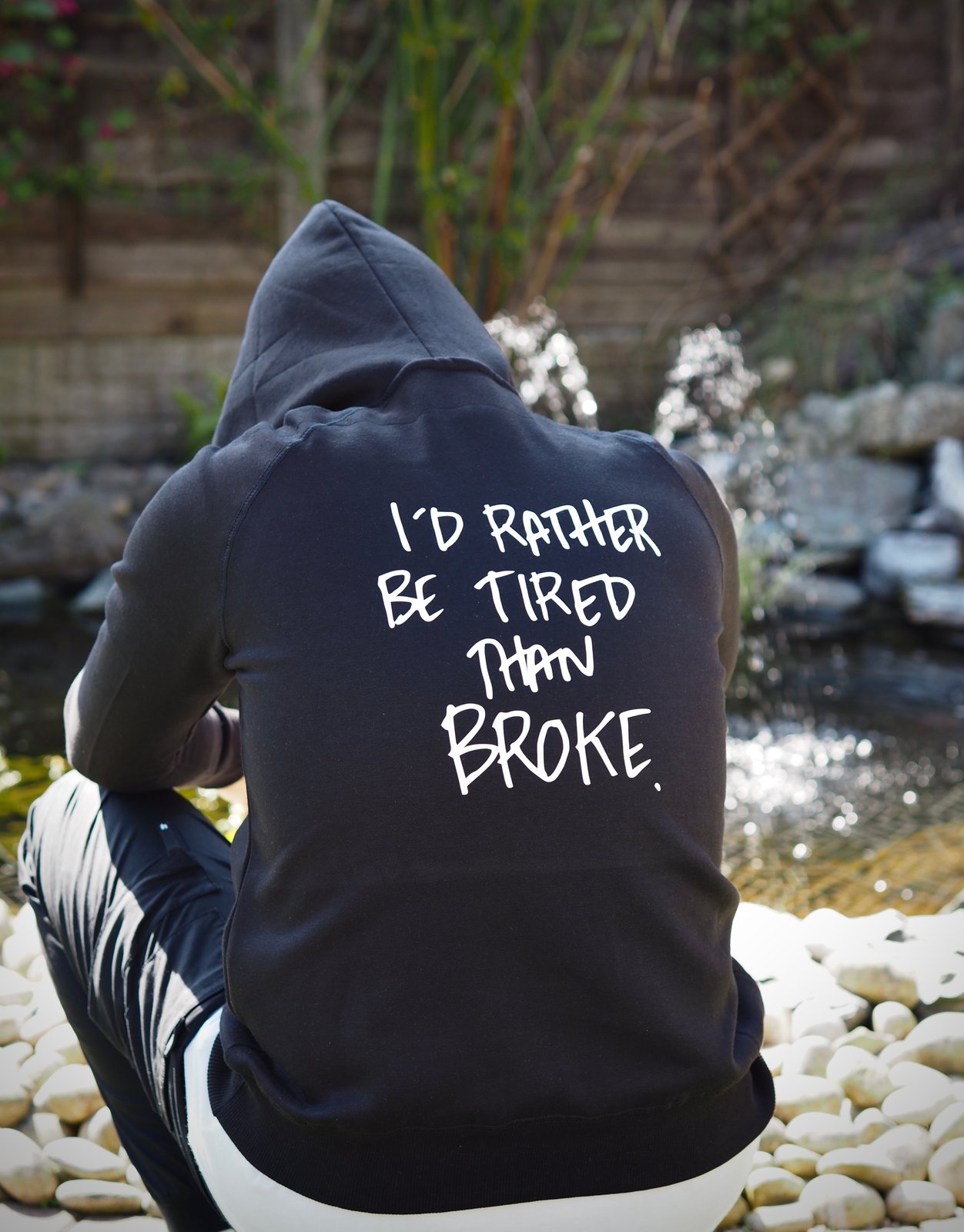 PRE ORDER I d Rather Be Tired Than Broke Hoodie 1Hunna