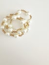 CHUNKY PEARL BRACELET STACK