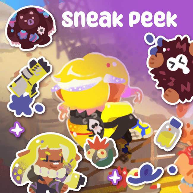 🍋 AGENT INKADIA Shooting Starfish ~ ARTBOOK 7x7 INCH