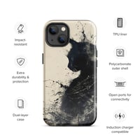 Image 23 of Black Cat On Ivory Tough Case for iPhone®