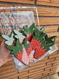 Image 1 of large strawberry ornament