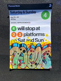 Planned Work 4 MTA poster (Saturday & Sunday)