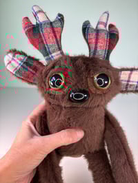 Image 2 of Medium Minky Weighted Reindeer