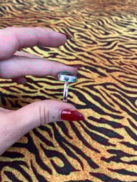 Image 2 of Sterling silver ring with turquoise size 54