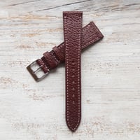 Image 4 of 20mm Classic Burgundy Pigskin Strap