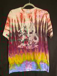 Image 1 of MEDIUM Godzilla Be Gay Do Crime Tie Dye Shirt 5