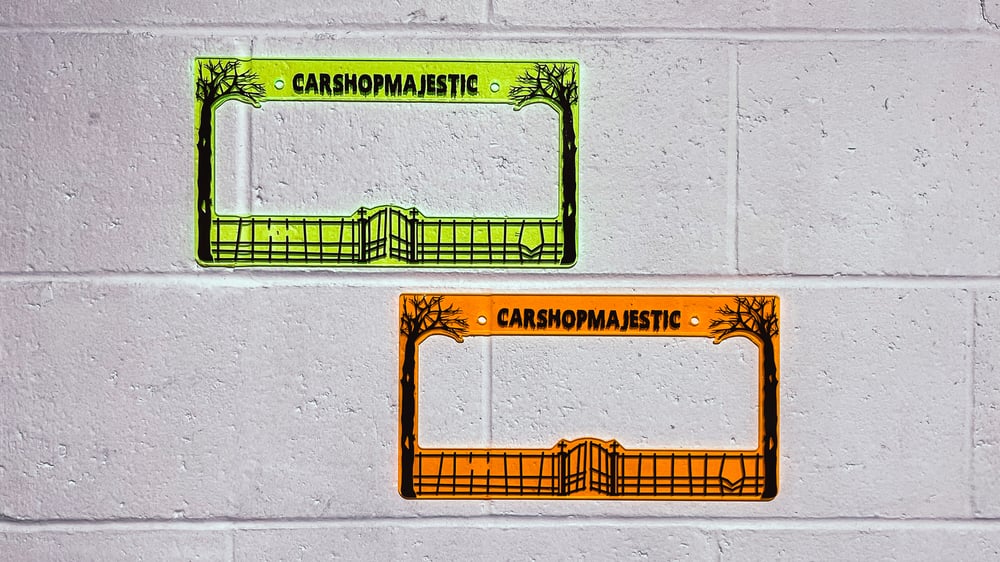 Image of Cemetery Gates plate frame