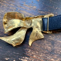 Image 3 of Christopher Ross Gold Bow Belt Buckle