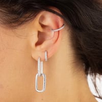 Image 2 of Scream Pretty Silver Sparkling Slim Ear Cuff