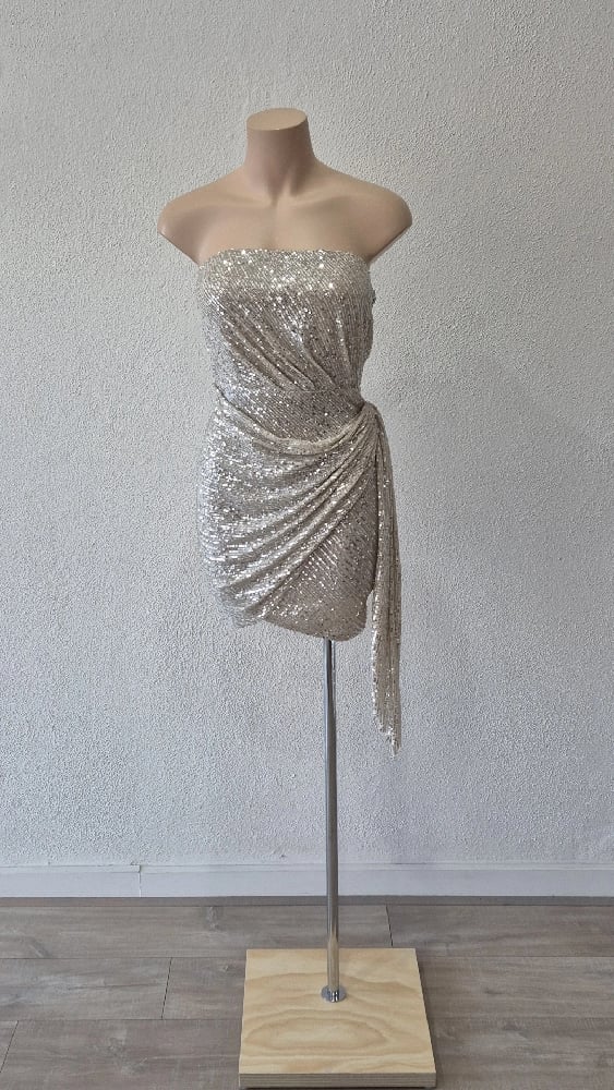 Sequin Mini Dress. Champagne. Size 6. By Lexi. | natasa Studio Sequin Mini Dress. Champagne. Size 6. By Lexi. | natasa Studio