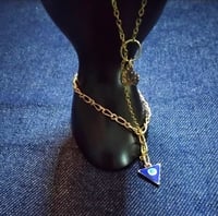 Image 2 of Gold plated slave bracelet with charms