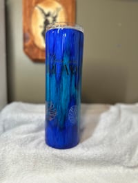 Image 2 of #31 30oz Blue Teal Woodgrain