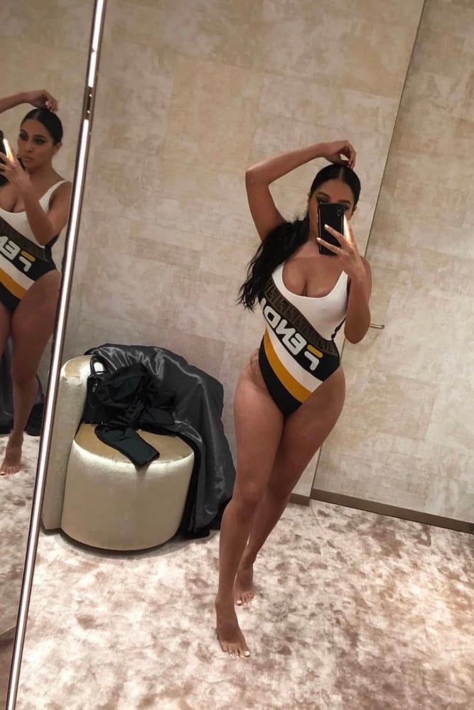Image of FENDI X FILA ONE PIECE LYCRA SWIMSUIT ( )