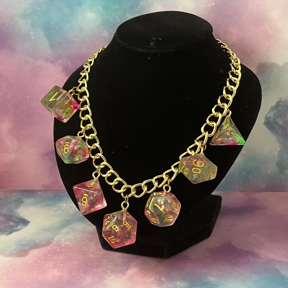 Image of DND Dice Set Necklace