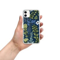 Image 6 of Art Nouveau Inspired Blue Boho Floral Clear Case for iPhone®