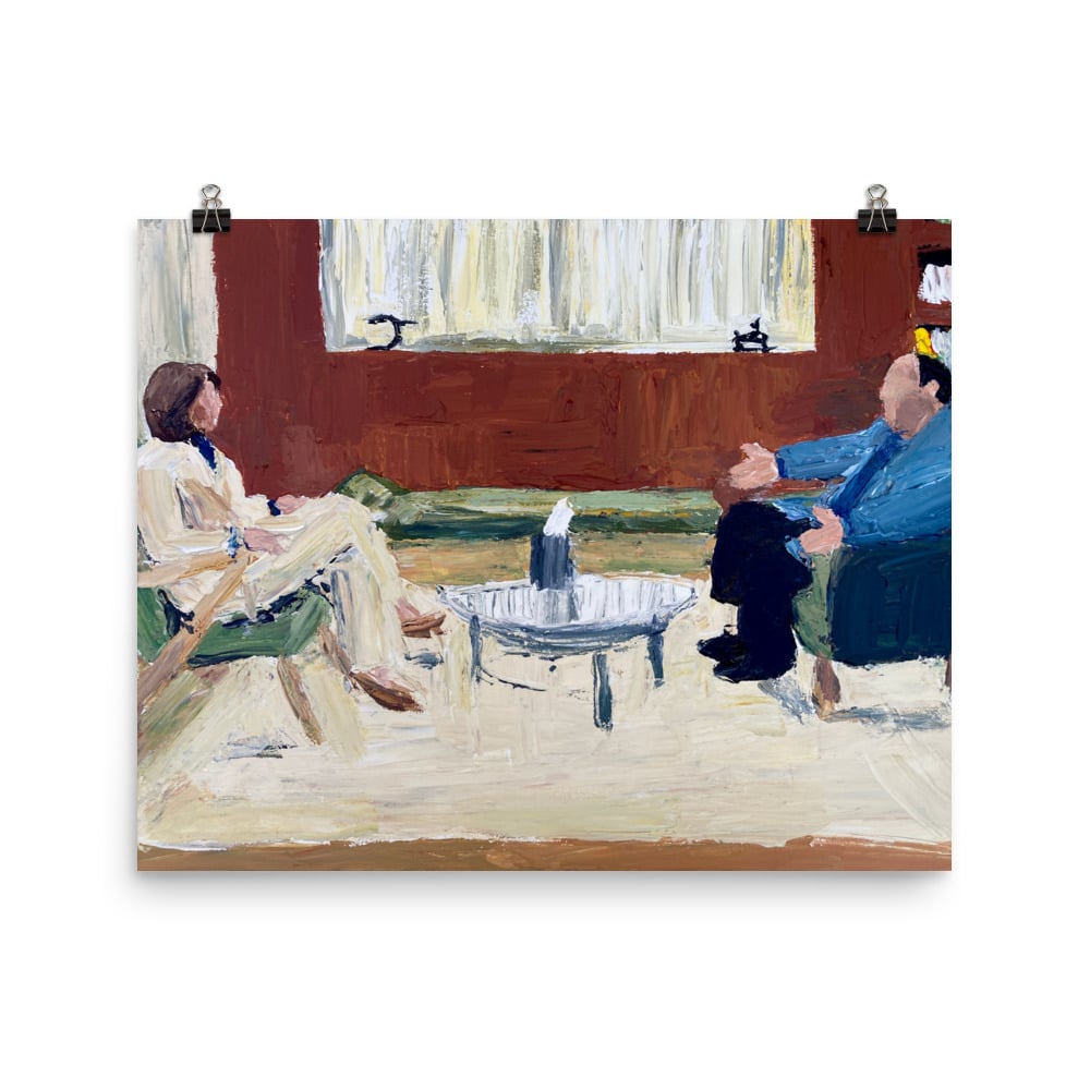 Image of Tony and Dr Melfi prints