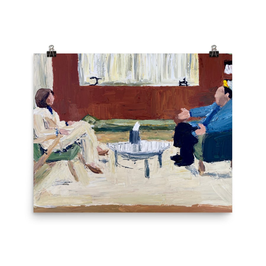 Image of Tony and Dr Melfi prints