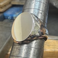 Image 1 of Large Silver Signet Ring