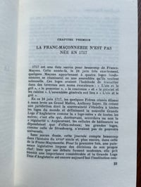 Image 4 of La franc-maçonnerie, Hostoire et initiation, par Christian Jacq, 1975