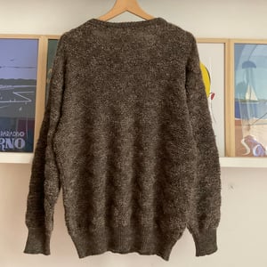 Maglione con inserti in pelle