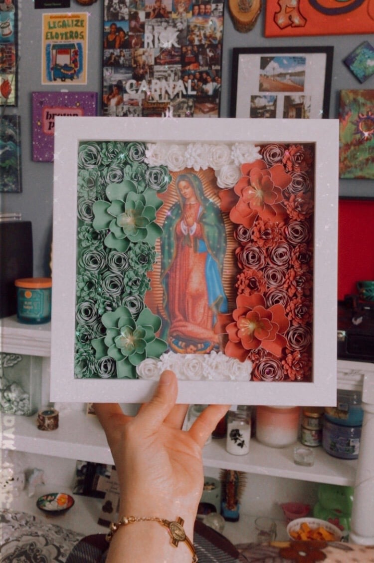 Image of virgencita shadow box 